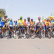 Cyclists prepare to compete during the Tour du Rwanda 2018 in Kigali, Rwanda August 12, 2018. Picture taken August 12, 2018.